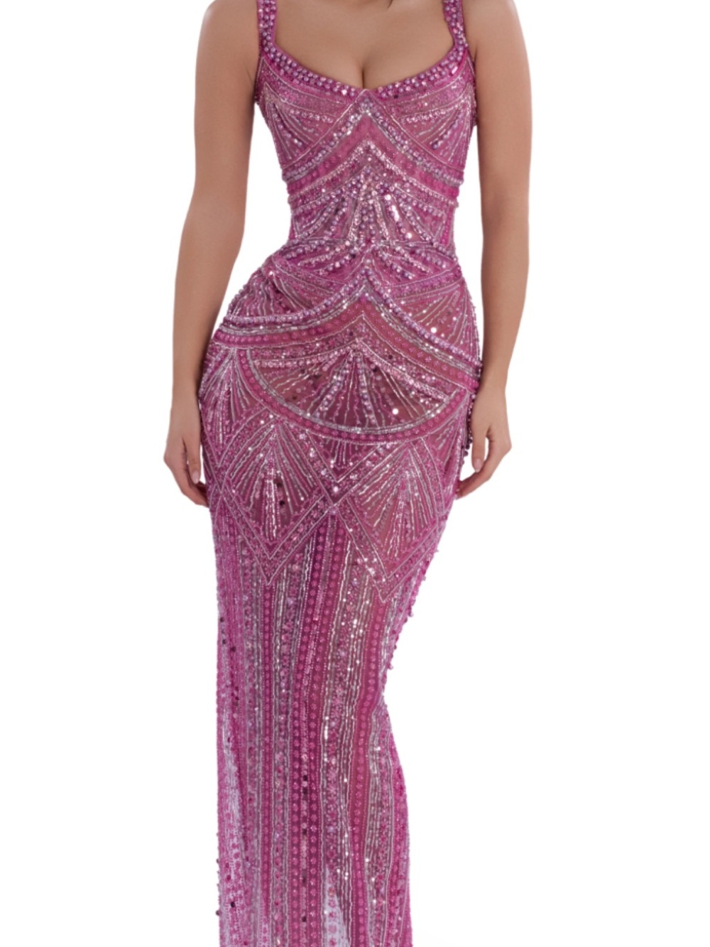 Albina dyla blush gown